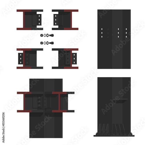 Parts for steel connection( shear connection)