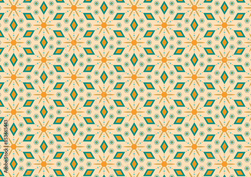 fabric seamless pattern modern ornaments. Minimal style arrangement. Simple geometric design pattern block use for textile, fabric, shirt, fashion garment.