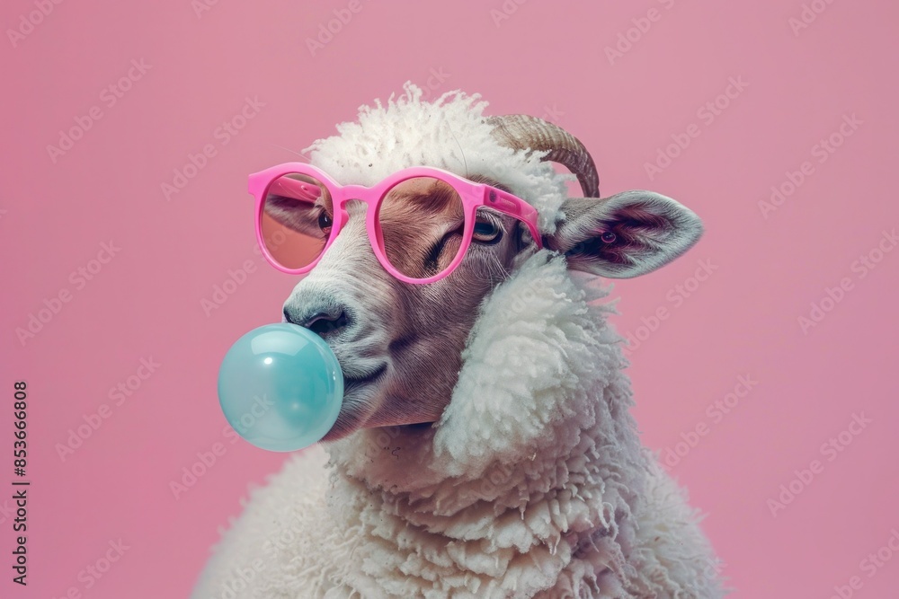 Pink sheep glasses online