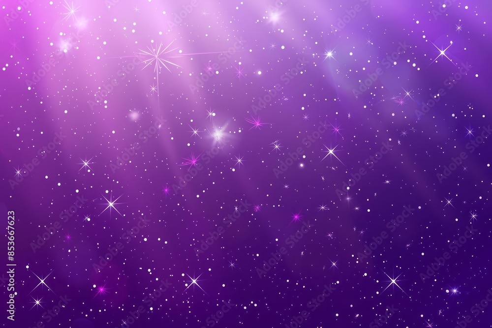 Purple gradient background with stars and bokeh Purple gradient background with stars and bokeh
