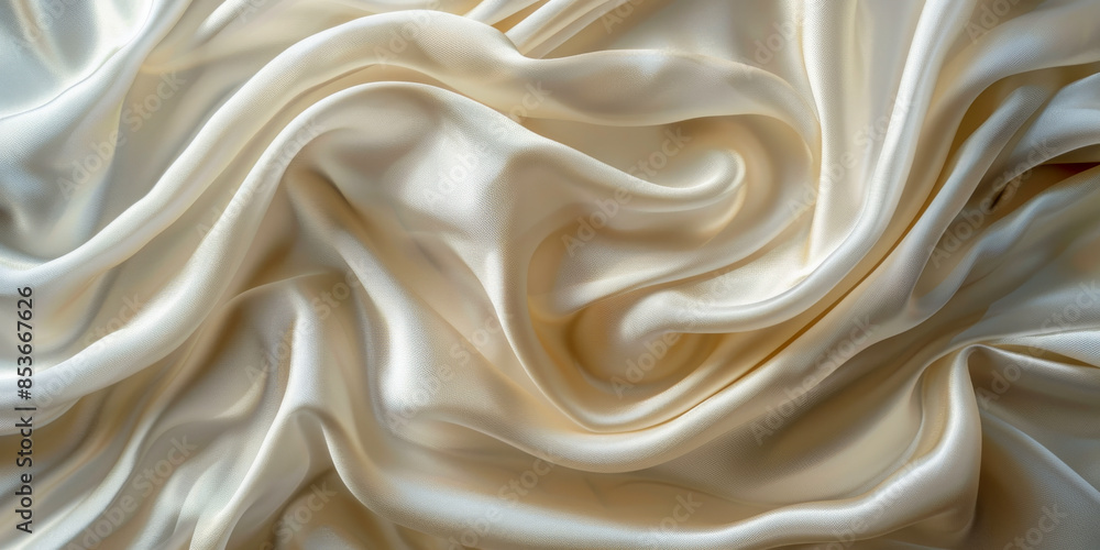 A white fabric with a wave pattern A white fabric with a wave pattern