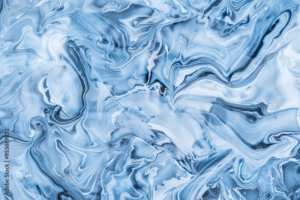 Swirling Patterns in Shades of Sky and Ice Blue with Marble Effect Swirling Patterns in Shades of Sky and Ice Blue with Marble Effect