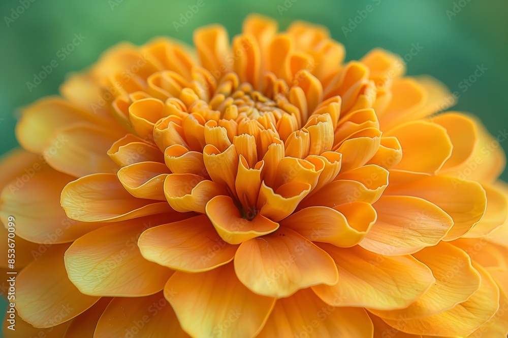 Close Up of a Vibrant Orange Zinnia Flower in Bloom Close Up of a Vibrant Orange Zinnia Flower in Bloom