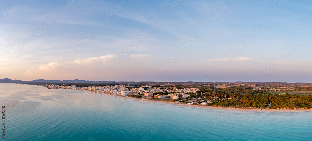 sunset over the sea