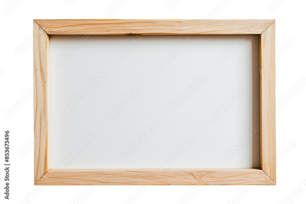a wooden frame on a white surface a wooden frame on a white surface