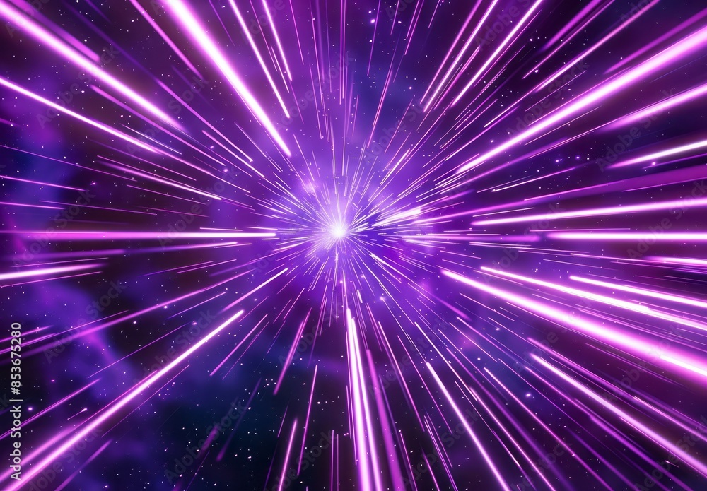 Purple light rays on dark background with purple lines Purple light rays on dark background with purple lines