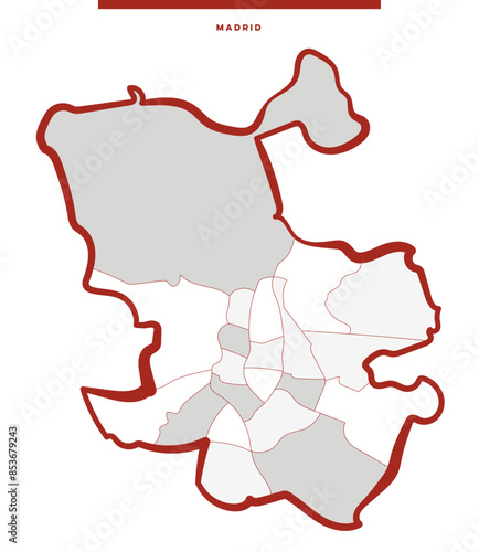 Mapa de Madrid - capital de España - Distritos céntricos