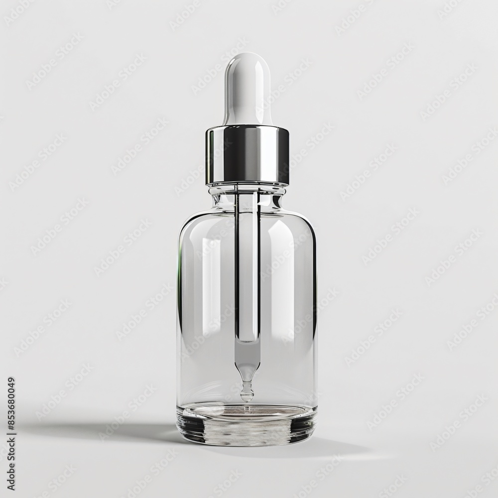 Naklejka premium No message serum bottles for cosmetics and makeup brands.