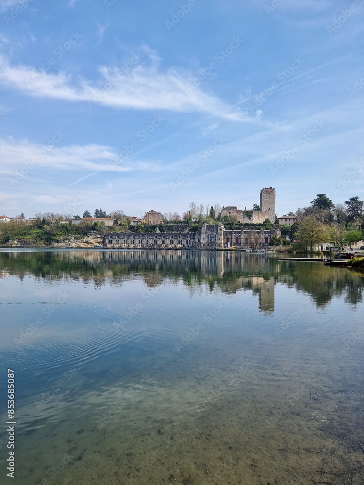 Fototapeta premium view on the river