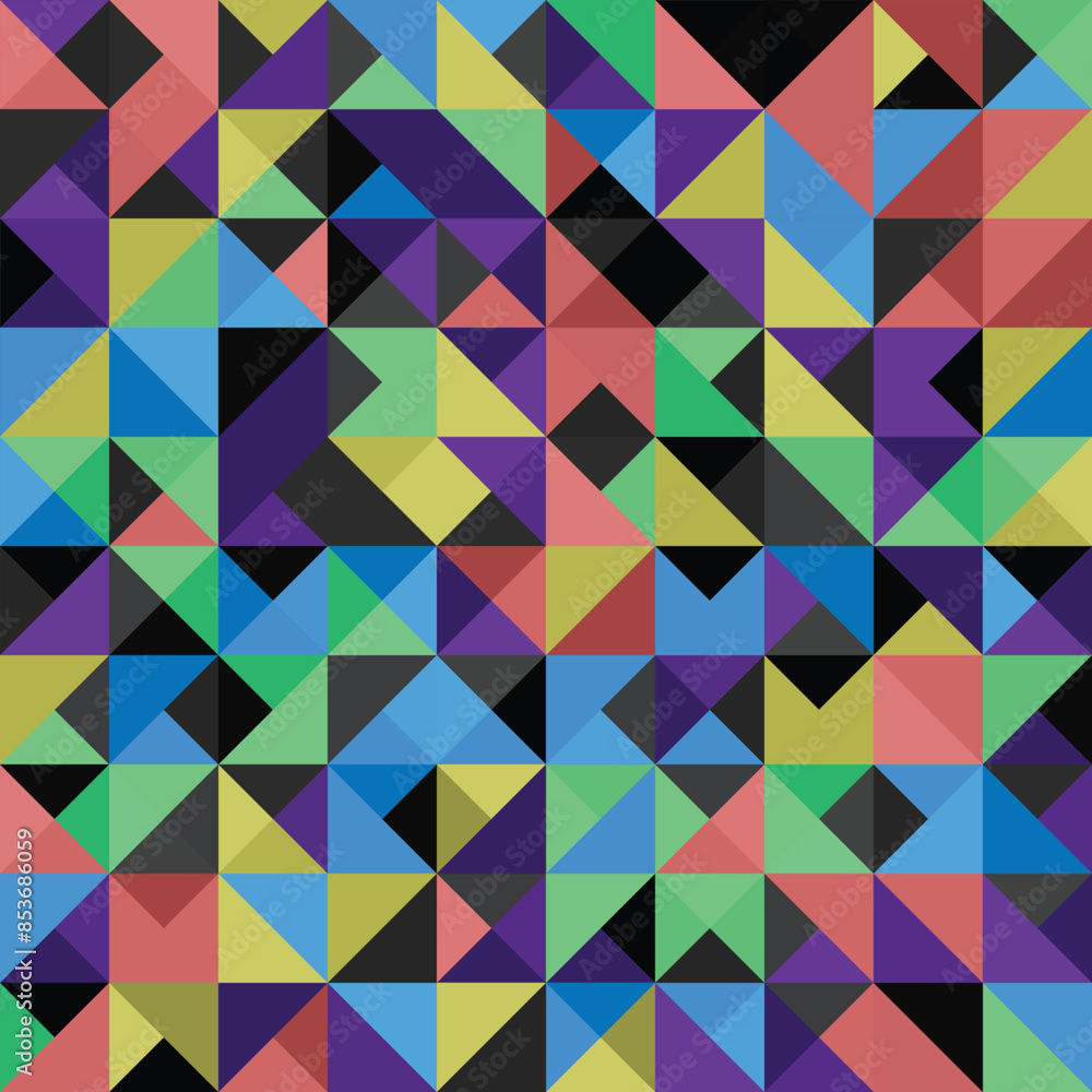 Obraz premium Abstract geometry pattern seamless background. Creative geometric wallpaper pattern for decoration.