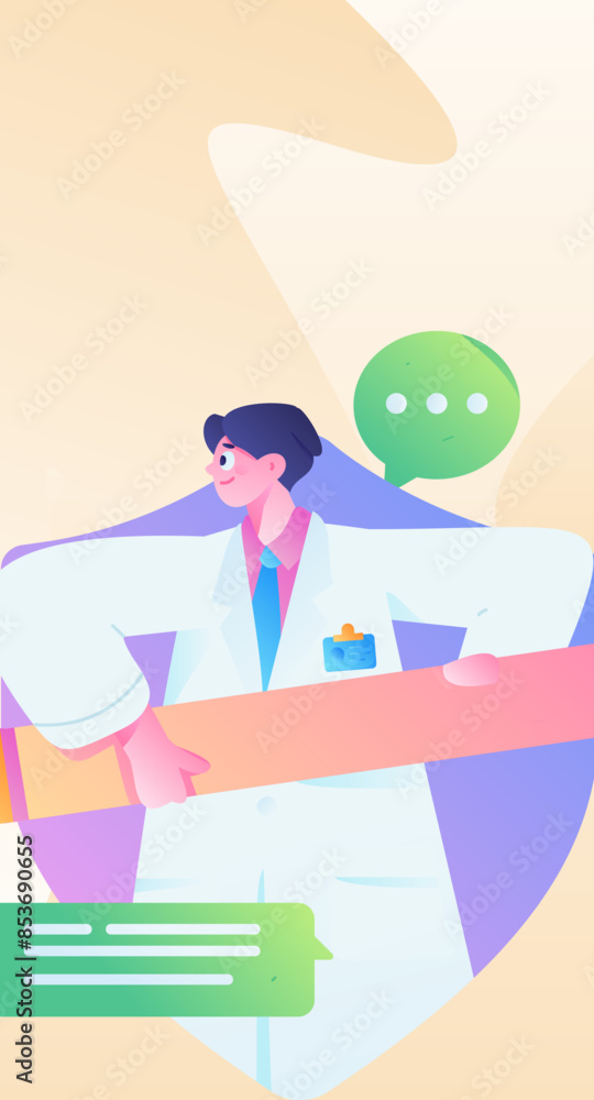 Medical characters fighting the epidemic flat vector concept operation hand drawn illustration
Medical characters fighting the epidemic flat vector concept operation hand drawn illustration