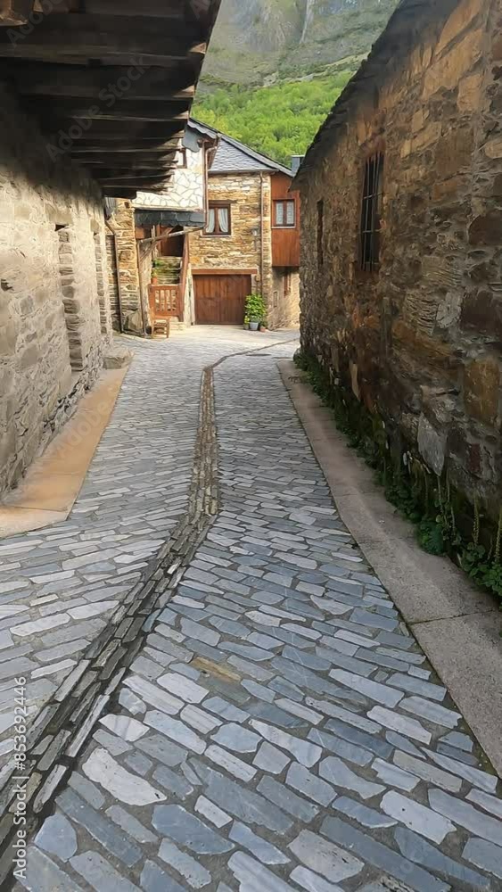 streets of Peñalba de Santiago, small village in León, Spain streets of Peñalba de Santiago, small village in León, Spain