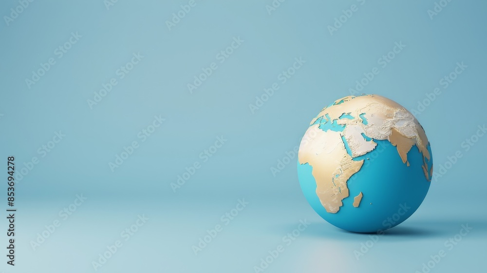 Stunning World Health Day concept, Earth ornament on a pristine blue background, super realistic, 8K resolution, high resolution, impeccably sharp image Stunning World Health Day concept, Earth ornament on a pristine blue background, super realistic, 8K resolution, high resolution, impeccably sharp image
