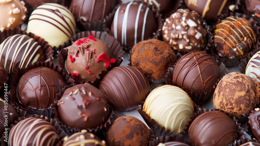 chocolate candies in a box chocolate candies in a box