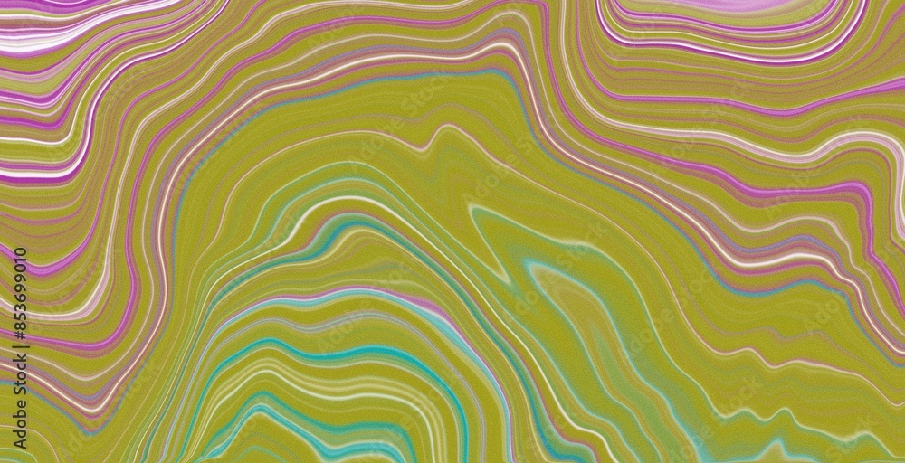 Obraz premium abstract swirl curved lines marmer marble pattern dynamic fluid flowing waves texture and curves with noise