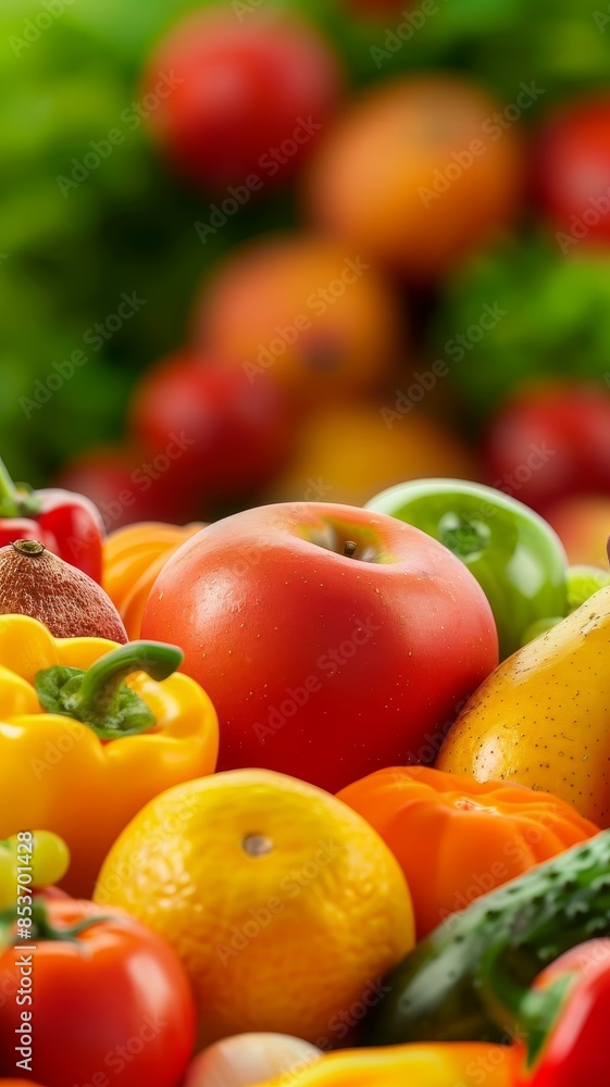 Fresh Colorful Vegetables and Fruits Close-Up Still Life Macro Photography. Fresh Colorful Vegetables and Fruits Close-Up Still Life Macro Photography.