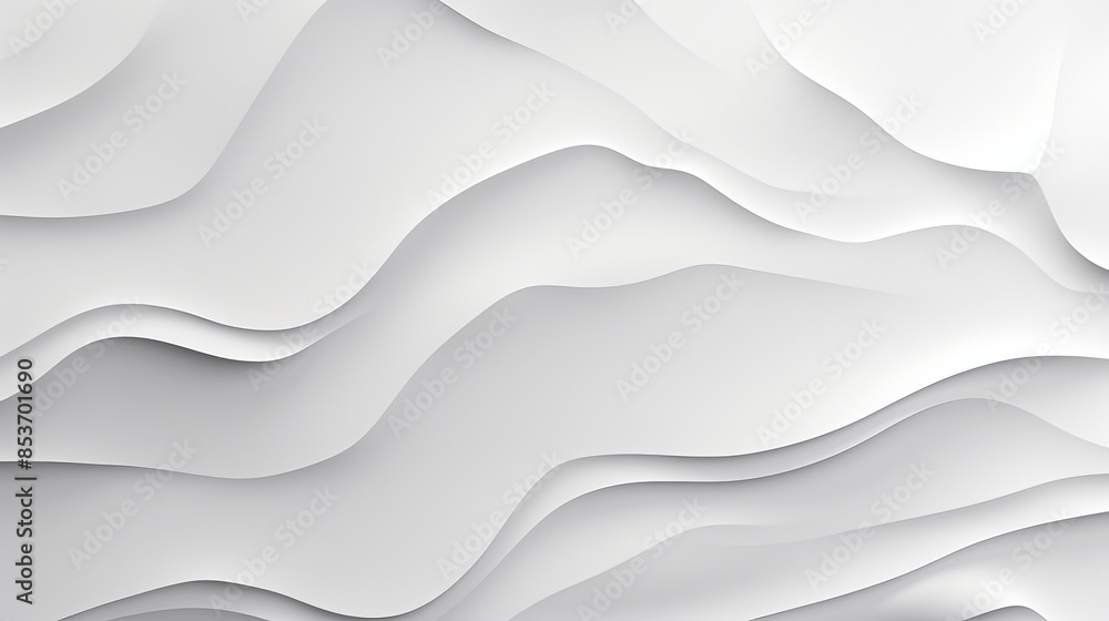 Abstract white layered paper art background with flowing wave patterns and minimalist design, perfect for modern and creative concepts. Abstract white layered paper art background with flowing wave patterns and minimalist design, perfect for modern and creative concepts.