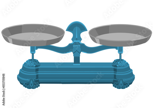 Traditiona scale illstration vector artwork graphic design element