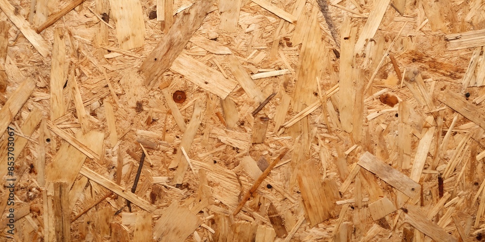 OSB board texture. Brown wooden background. Simple pressed chipboard pattern OSB board texture. Brown wooden background. Simple pressed chipboard pattern