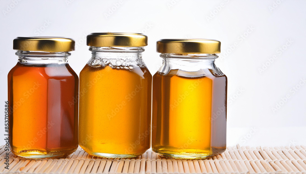 Honey on white background refreshment simplicity Honey on white background refreshment simplicity