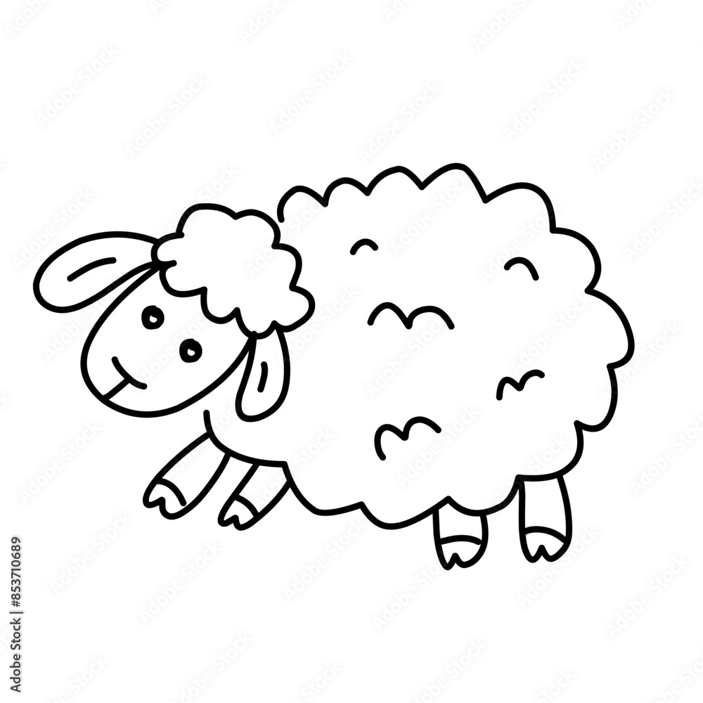 sheep line icon sheep line icon