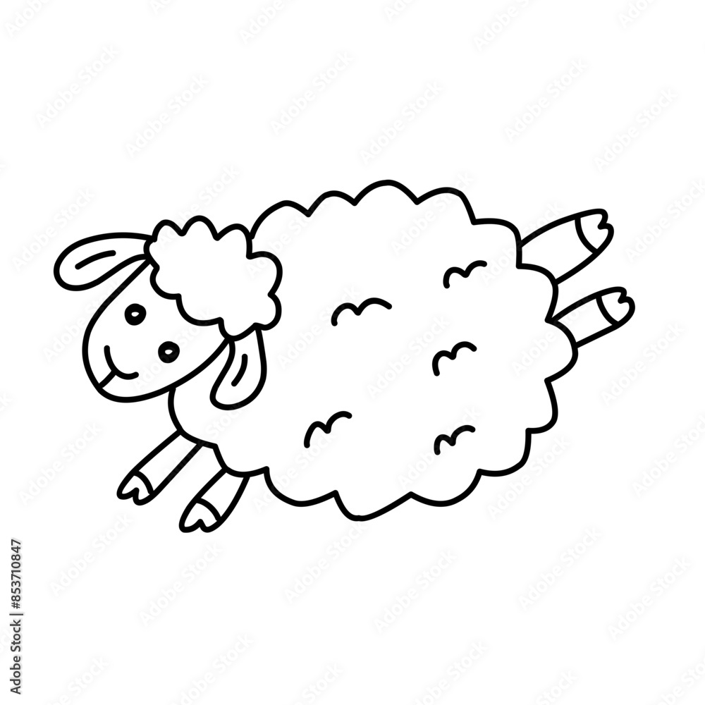 sheep line icon sheep line icon