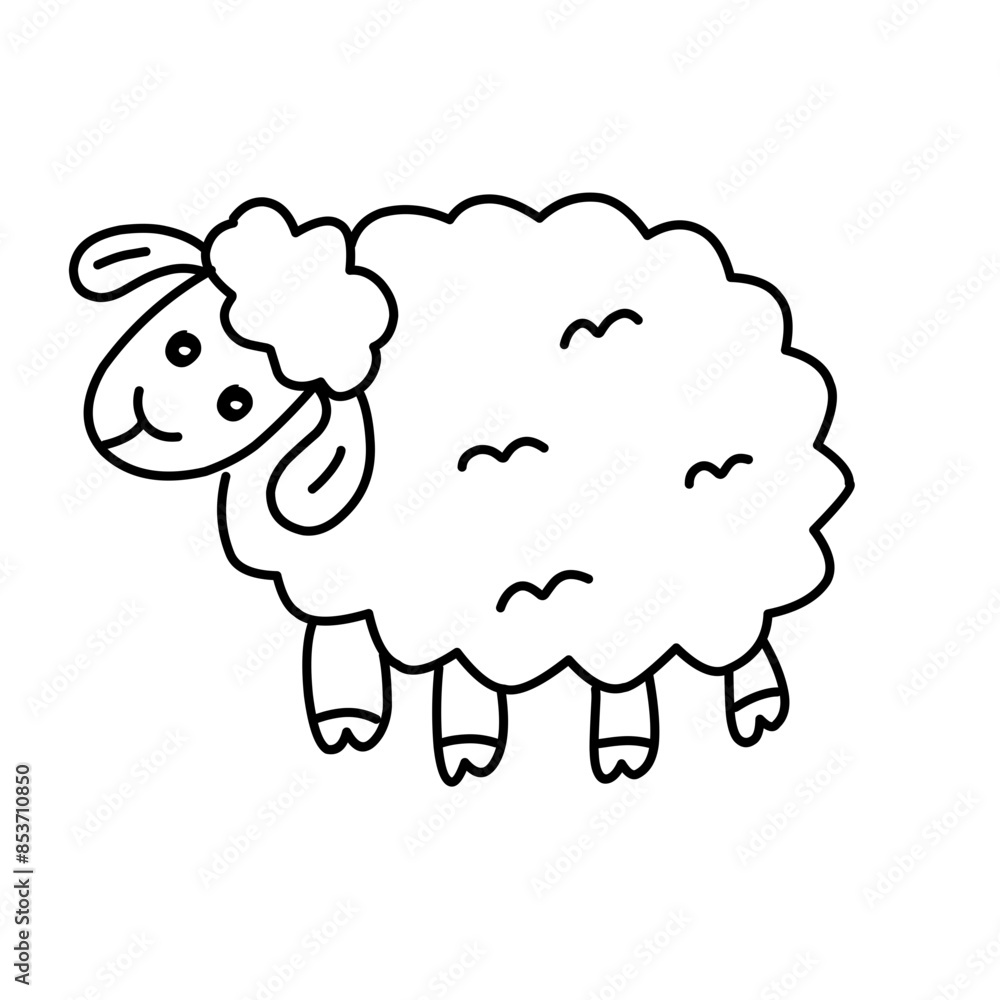 sheep line icon sheep line icon