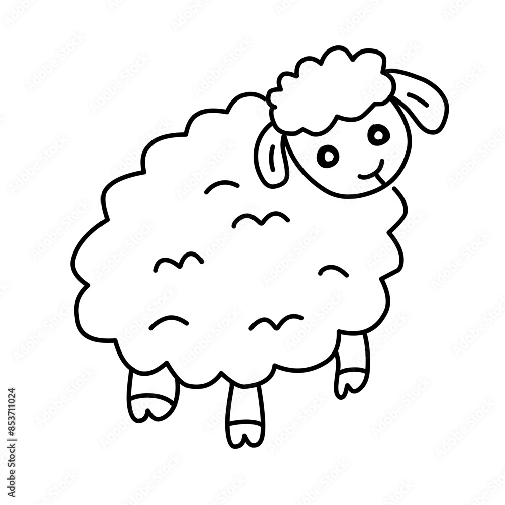 sheep line icon sheep line icon