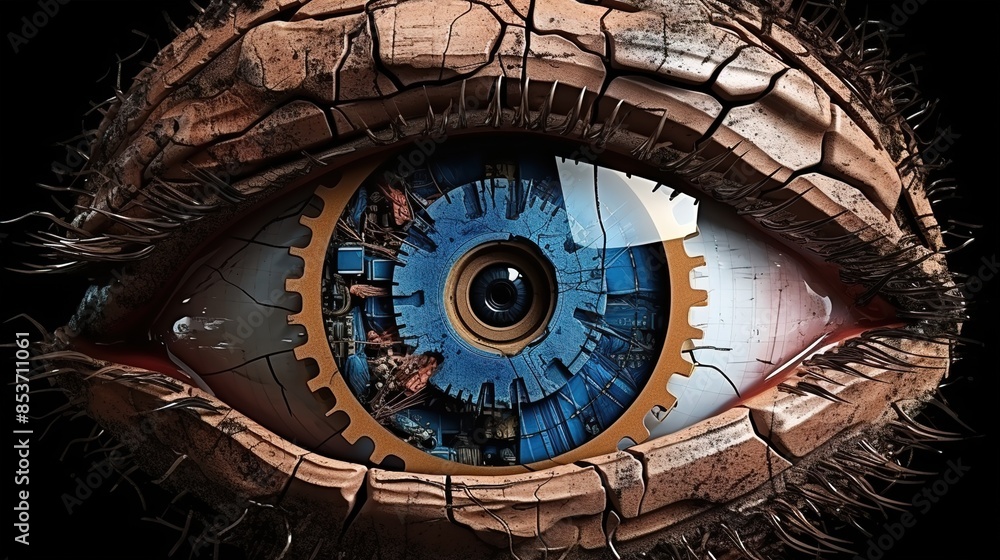 Obraz premium eye in the eye