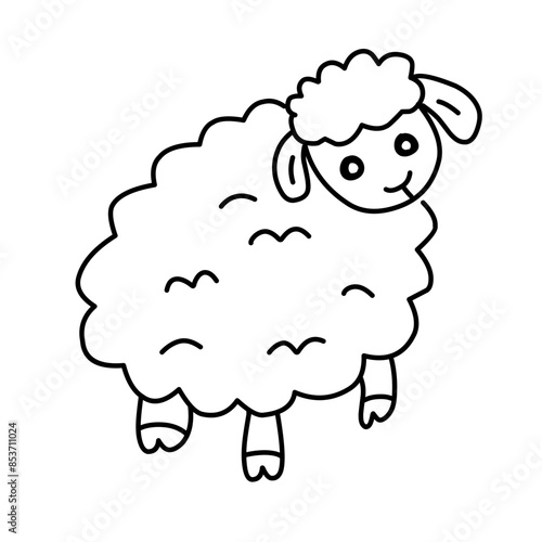 Wallpaper Mural sheep line icon Torontodigital.ca