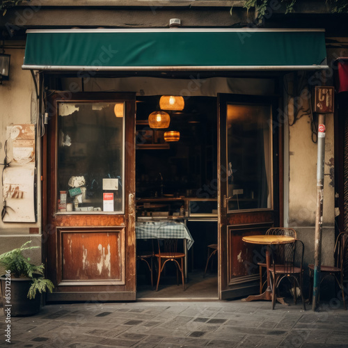 Wallpaper Mural facade showcase cafe background Torontodigital.ca