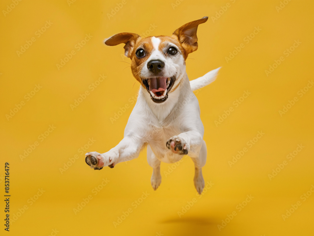 a dog jumping in the air a dog jumping in the air