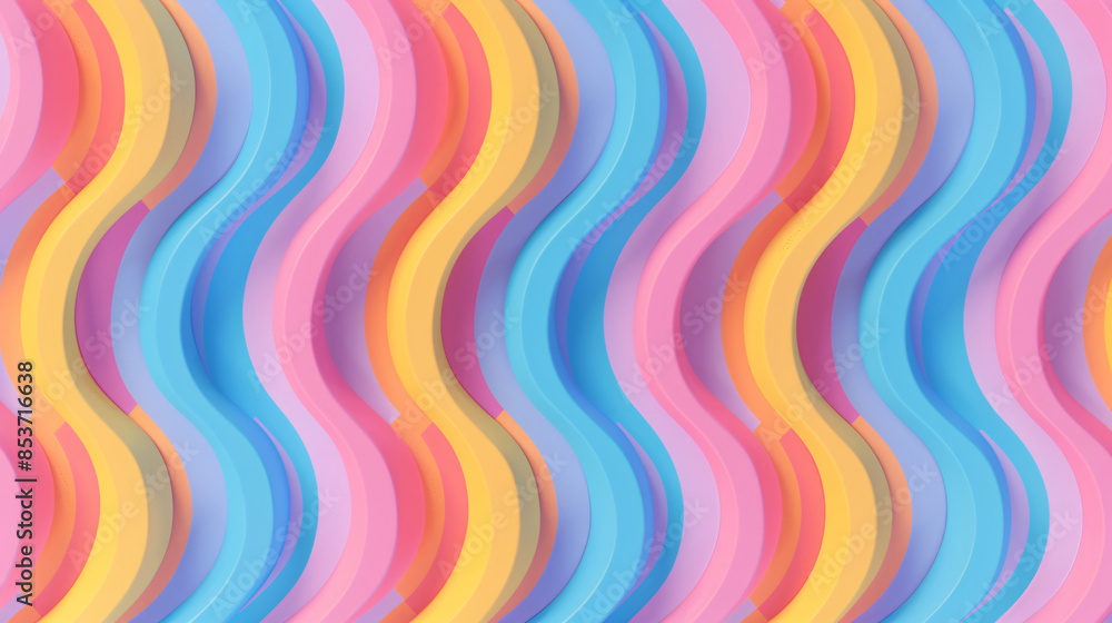 a colorful wavy lines on a surface a colorful wavy lines on a surface