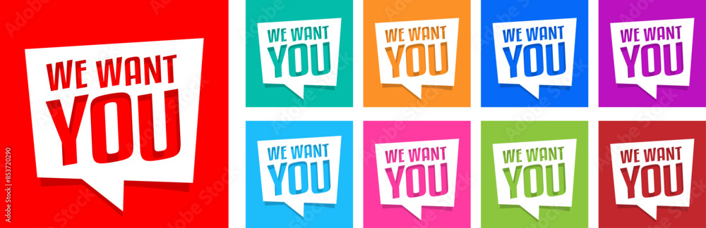 We want you We want you
