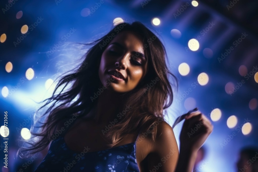 girl dancing in motion while dancing blur background close-up girl dancing in motion while dancing blur background close-up