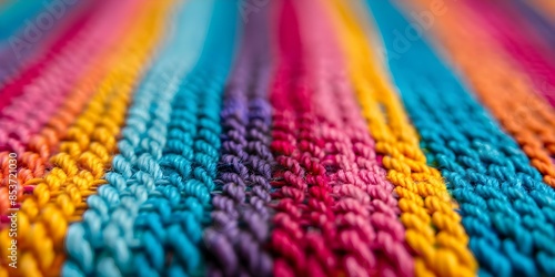 Crafting a Vibrant Handmade Rug Honoring Ancient Textile Heritage. Concept Handmade rug, Vibrant colors, Textile heritage, Ancient designs, Craftmanship © Ян Заболотний