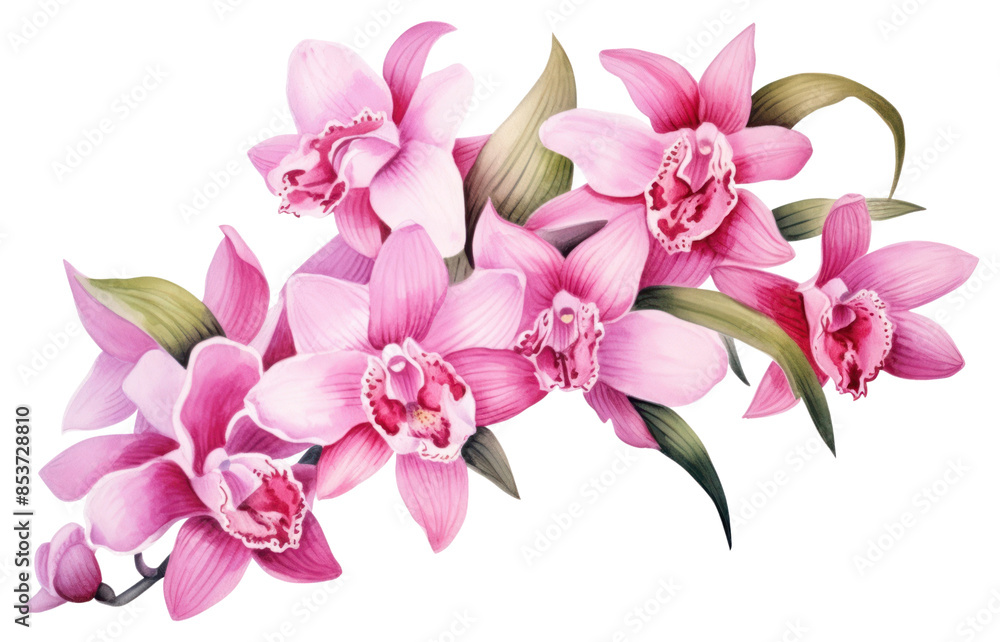 PNG Orchid flower plant white background. PNG Orchid flower plant white background.