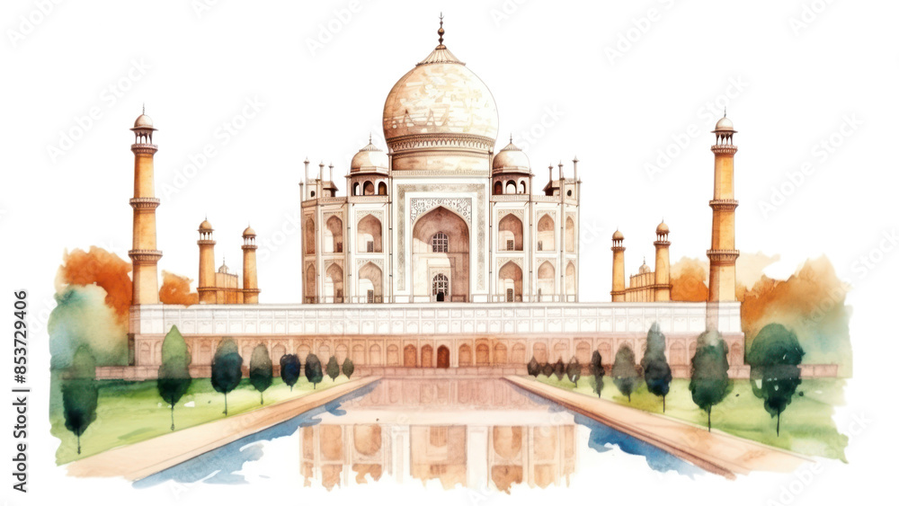 Fototapeta premium PNG Architecture building dome tomb.