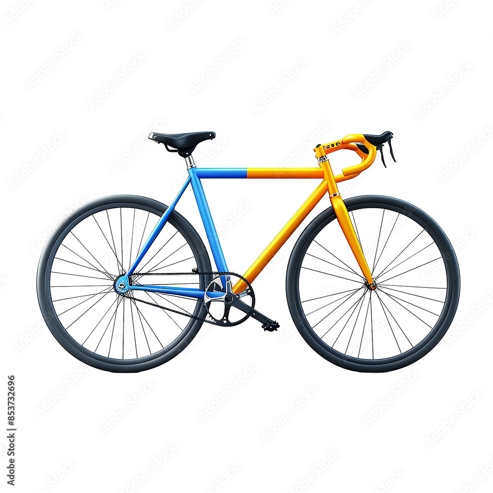 High-quality bicycle on transparent background. High-quality bicycle on transparent background.