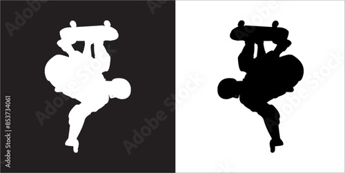 IIlustration Vector graphics of Skate icon