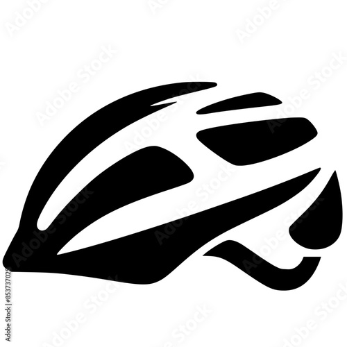Silueta de casco de bicicleta