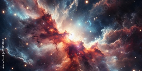 space galaxy cloud nebula. starry night cosmos. universe science.