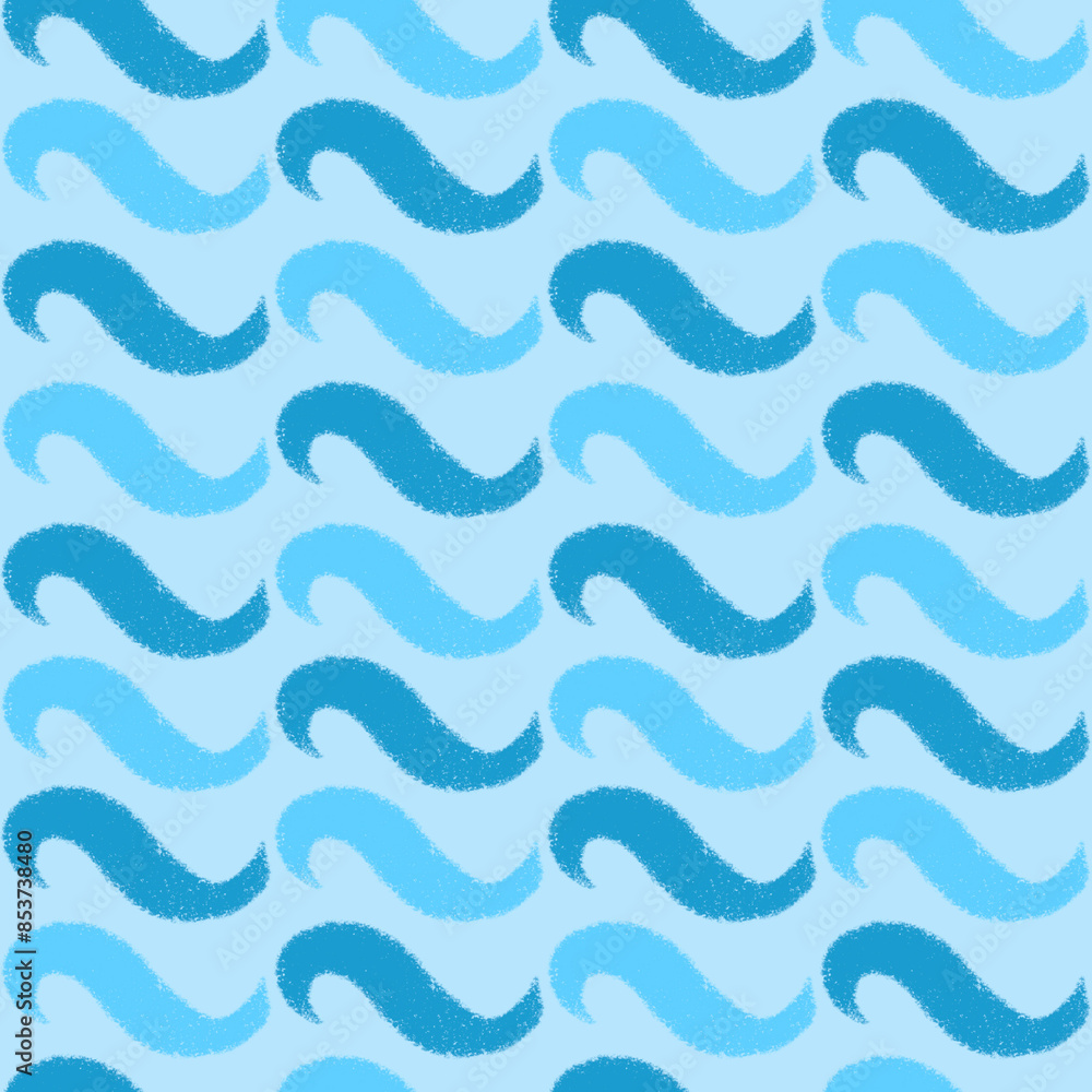 Sea waves seamless pattern design illustration Sea waves seamless pattern design illustration