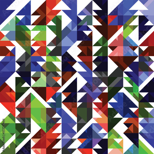 Abstract geometry pattern seamless background. Creative geometric wallpaper pattern for decoration.