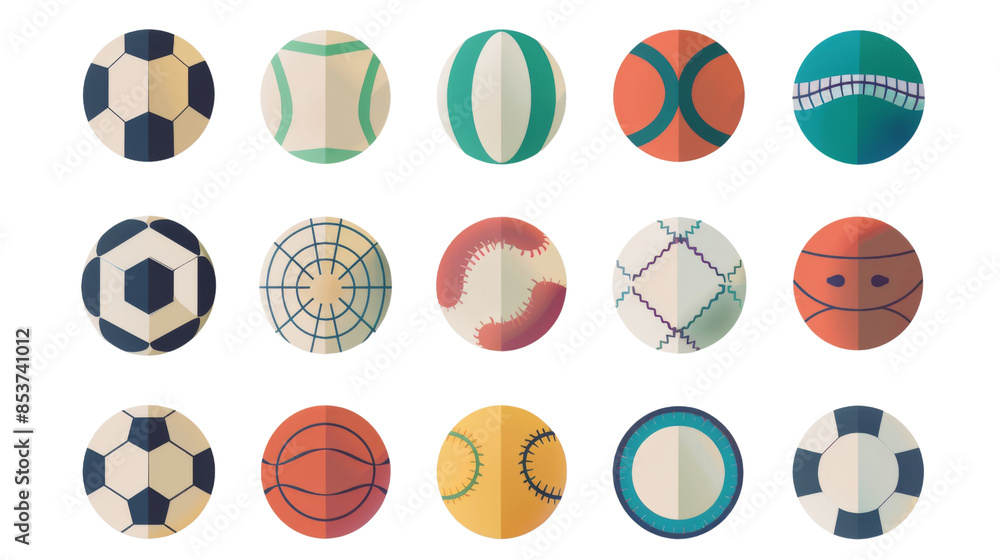 Sport balls on white background Sport balls on white background