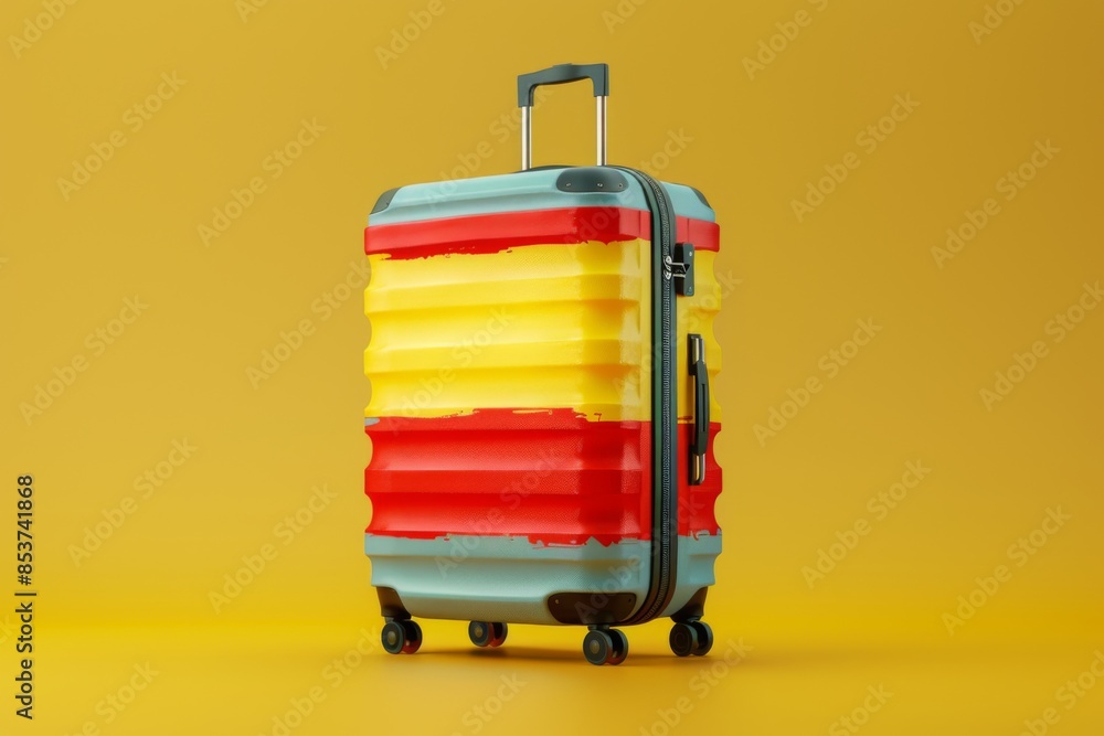Colorful Hard Shell Suitcase with Wheels Colorful Hard Shell Suitcase with Wheels