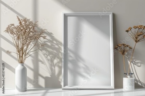 Minimalist Interior with Botanical Decor