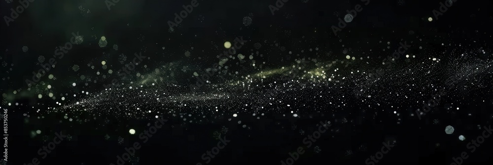 Abstract Background with Glowing Particles Abstract Background with Glowing Particles