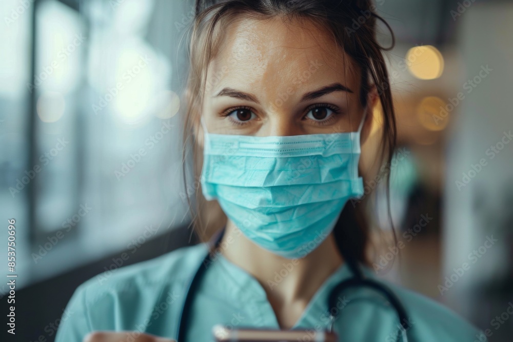 Healthcare Professional Wearing Mask Healthcare Professional Wearing Mask