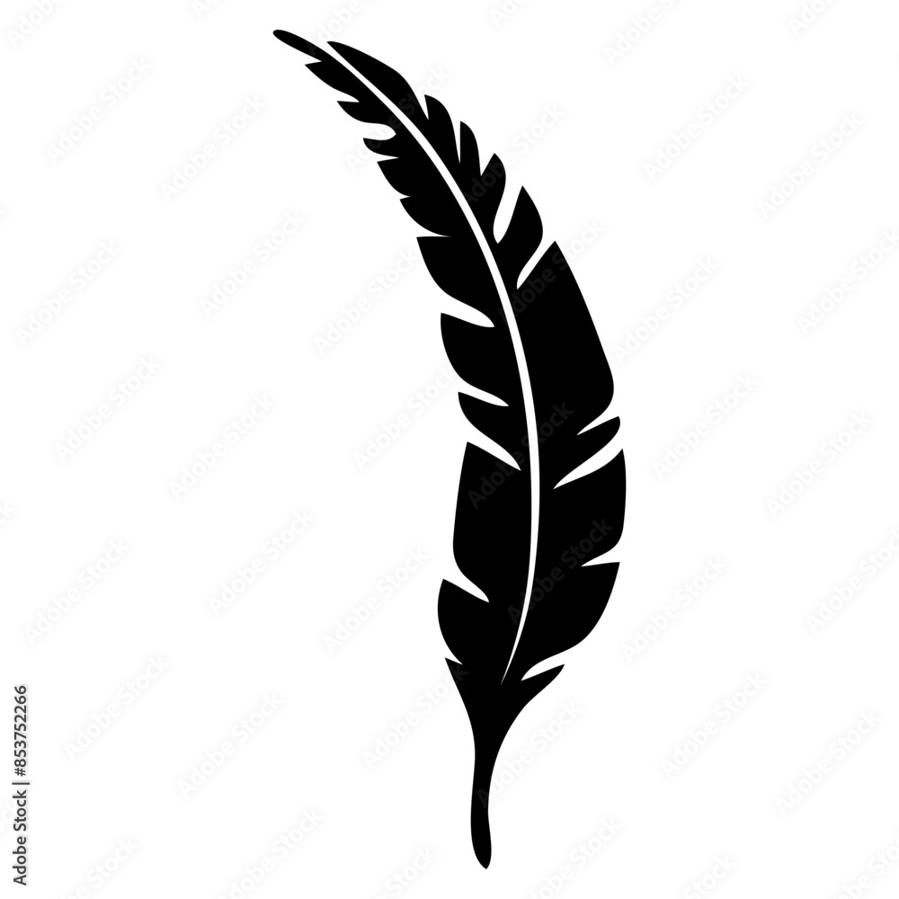 A leaf silhouette A leaf silhouette